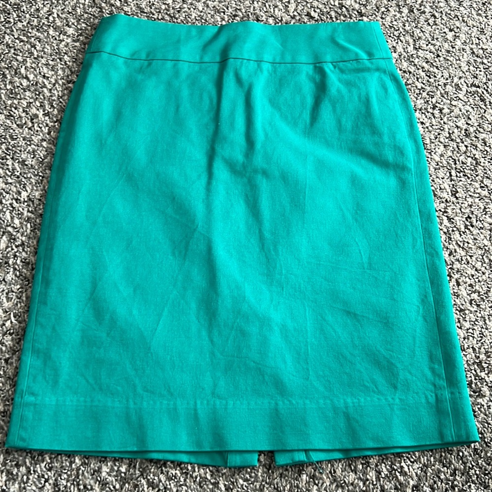 Banana Republic Emerald Stretch Pencil Skirt, Size 4